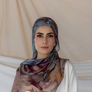 Vela scarves watercolor floral hijab